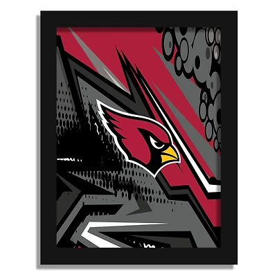 Arizona Cardinals 12" x 16" Team Comic Framed Art Print