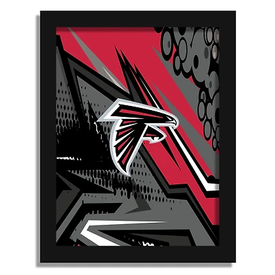 Atlanta Falcons 12" x 16" Team Comic Framed Art Print