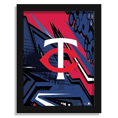Minnesota Twins 12" x 16" Team Comic Framed Art Print