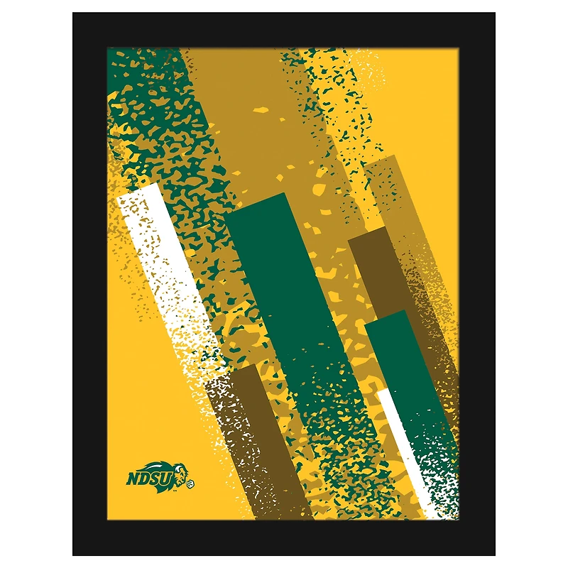 NDSU Bison 12" x 16" Team Color Framed Art Print