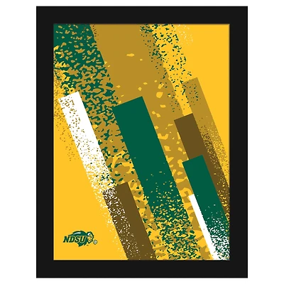 NDSU Bison 12" x 16" Team Color Framed Art Print