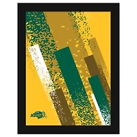 NDSU Bison 12" x 16" Team Color Framed Art Print