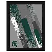 Michigan State Spartans 12" x 16" Team Color Framed Art Print