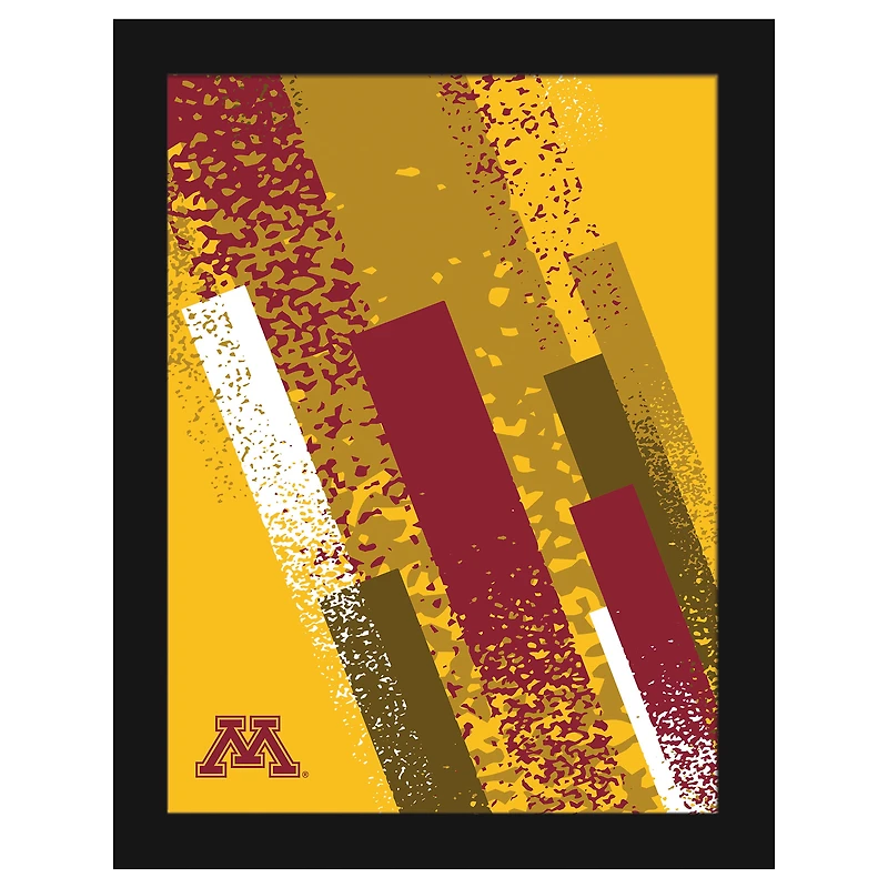 Minnesota Golden Gophers 12" x 16" Team Color Framed Art Print