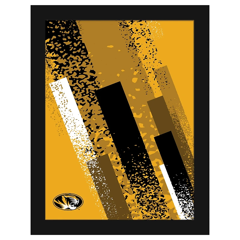 Missouri Tigers 12" x 16" Team Color Framed Art Print