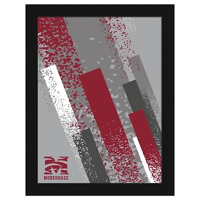 Morehouse Maroon Tigers 12" x 16" Team Color Framed Art Print