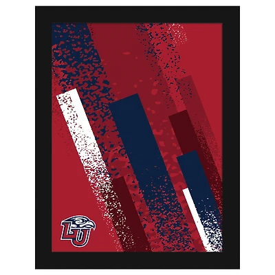 Liberty Flames 12" x 16" Team Color Framed Art Print