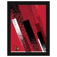 Louisville Cardinals 12" x 16" Team Color Framed Art Print
