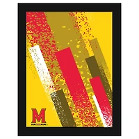 Maryland Terrapins 12" x 16" Team Color Framed Art Print