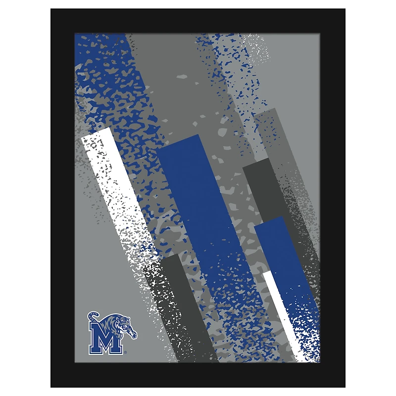 Memphis Tigers 12" x 16" Team Color Framed Art Print