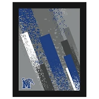 Memphis Tigers 12" x 16" Team Color Framed Art Print