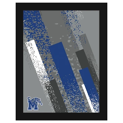 Memphis Tigers 12" x 16" Team Color Framed Art Print