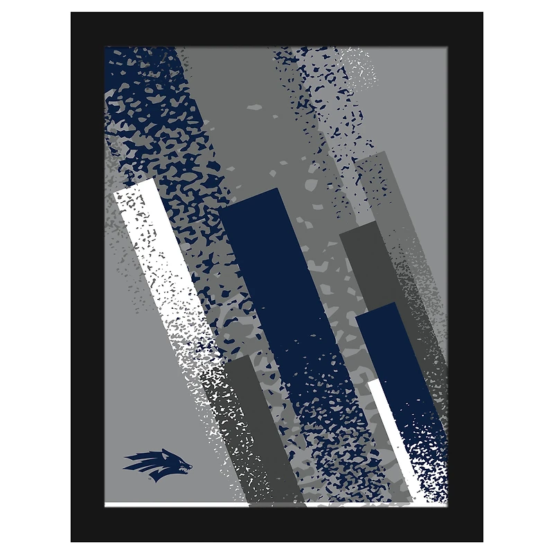 Nevada Wolf Pack 12" x 16" Team Color Framed Art Print