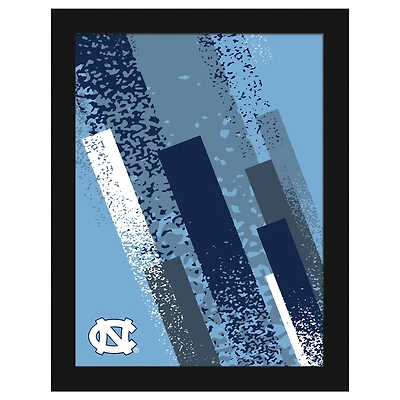 North Carolina Tar Heels 12" x 16" Team Color Framed Art Print