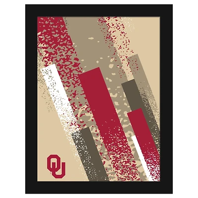 Oklahoma Sooners 12" x 16" Team Color Framed Art Print