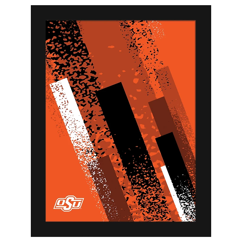 Oklahoma State Cowboys 12" x 16" Team Color Framed Art Print