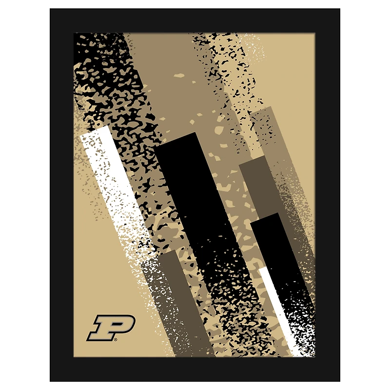 Purdue Boilermakers 12" x 16" Team Color Framed Art Print