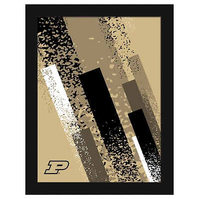 Purdue Boilermakers 12" x 16" Team Color Framed Art Print