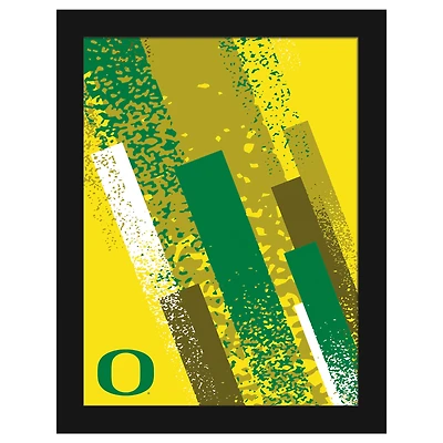 Oregon Ducks 12" x 16" Team Color Framed Art Print