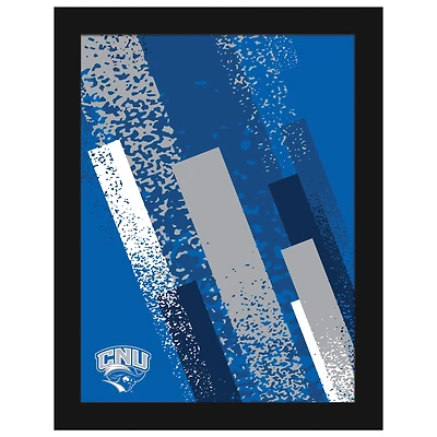Christopher Newport Captains 12" x 16" Team Color Framed Art Print