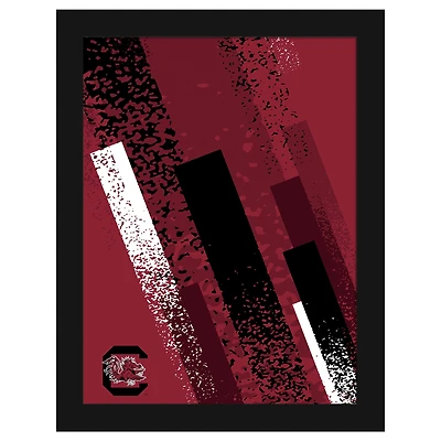 South Carolina Gamecocks 12" x 16" Team Color Framed Art Print