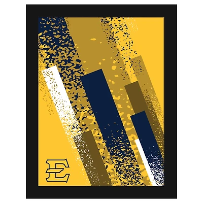 ETSU Buccaneers 12" x 16" Team Color Framed Art Print