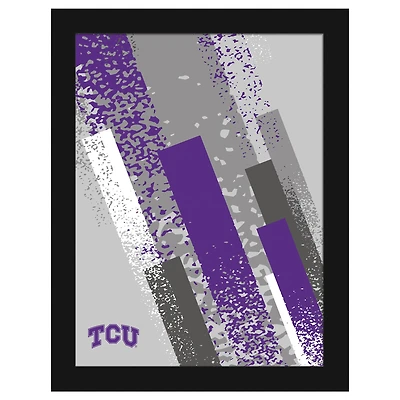 TCU Horned Frogs 12" x 16" Team Color Framed Art Print