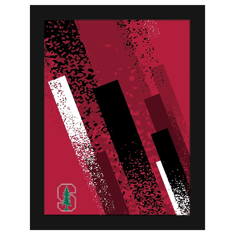 Stanford Cardinal 12" x 16" Team Color Framed Art Print