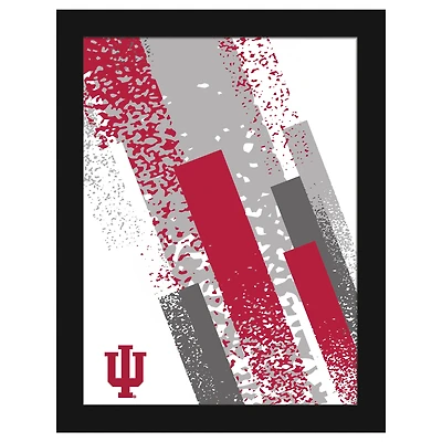 Indiana Hoosiers 12" x 16" Team Color Framed Art Print