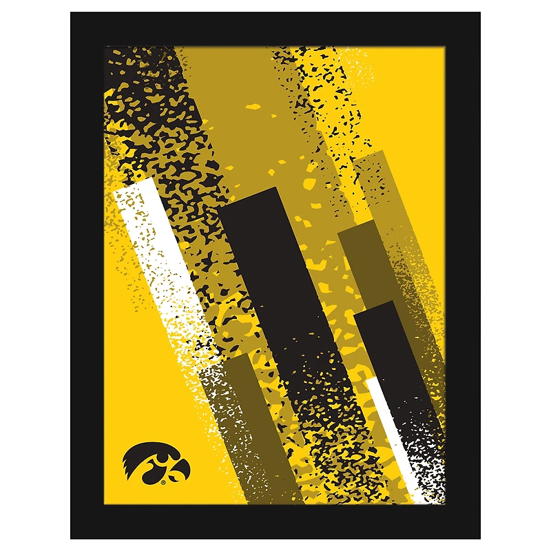 Iowa Hawkeyes 12" x 16" Team Color Framed Art Print