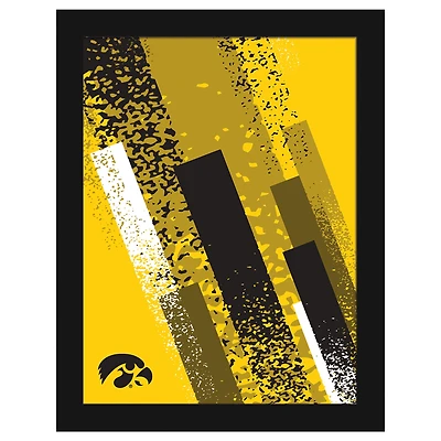 Iowa Hawkeyes 12" x 16" Team Color Framed Art Print