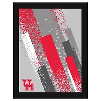 Houston Cougars 12" x 16" Team Color Framed Art Print