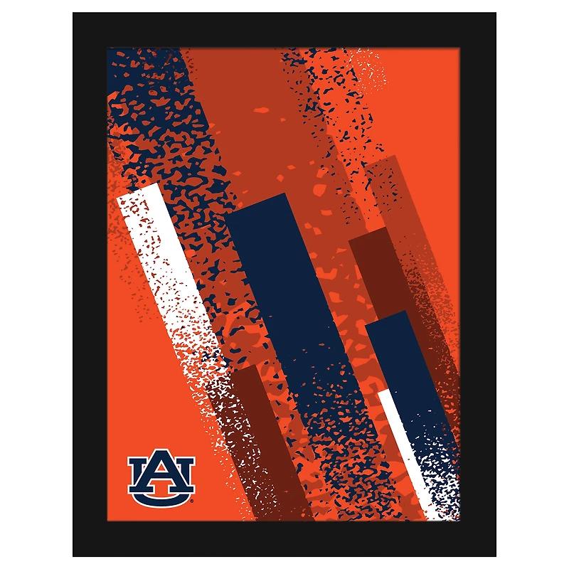 Auburn Tigers 12" x 16" Team Color Framed Art Print