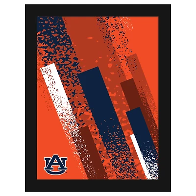 Auburn Tigers 12" x 16" Team Color Framed Art Print