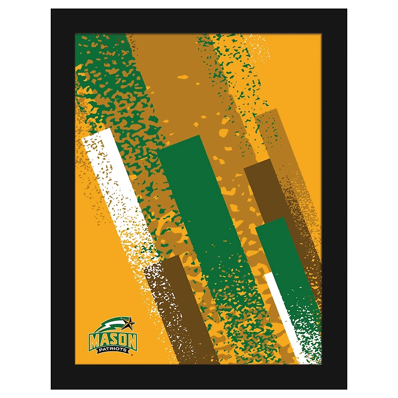 George Mason Patriots 12" x 16" Team Color Framed Art Print