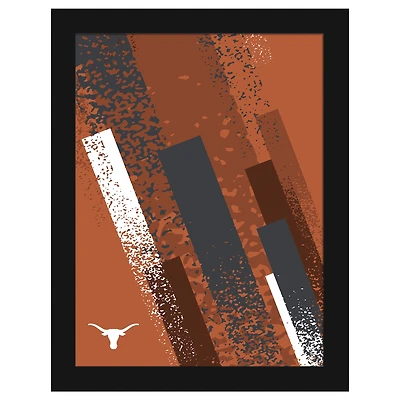 Texas Longhorns 12" x 16" Team Color Framed Art Print