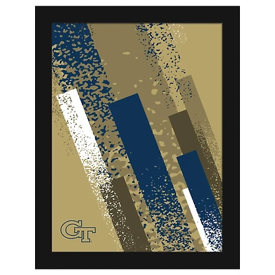 Georgia Tech Yellow Jackets 12" x 16" Team Color Framed Art Print