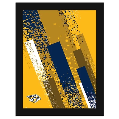 Nashville Predators 12" x 16" Team Color Framed Art Print