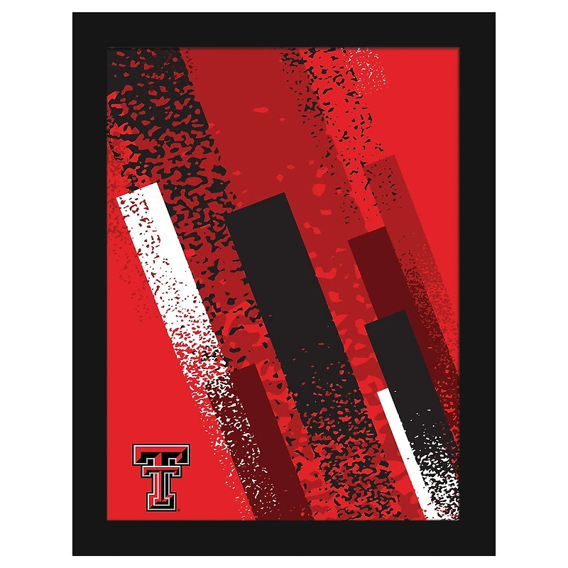 Texas Tech Red Raiders 12" x 16" Team Color Framed Art Print