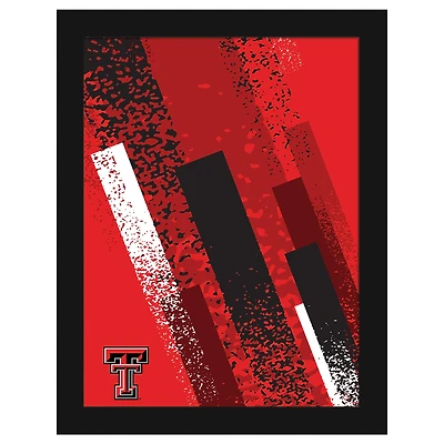 Texas Tech Red Raiders 12" x 16" Team Color Framed Art Print