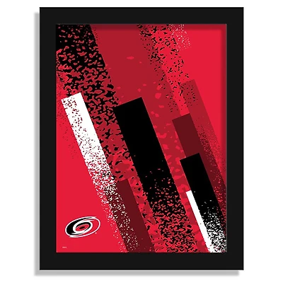 Carolina Hurricanes 12" x 16" Team Color Framed Art Print