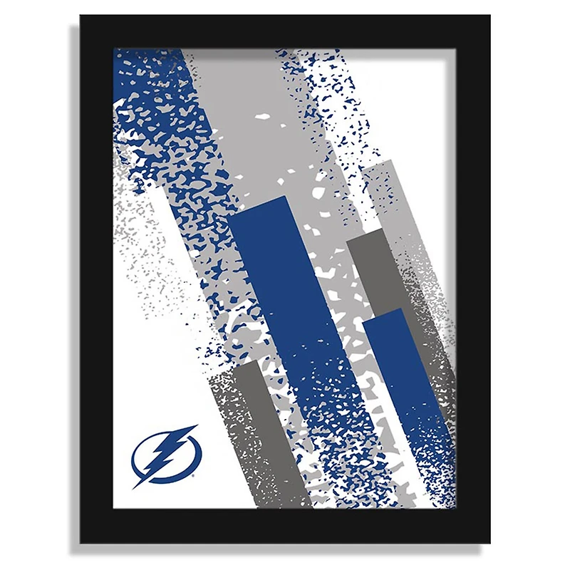 Tampa Bay Lightning 12" x 16" Team Color Framed Art Print