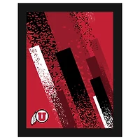 Utah Utes 12" x 16" Team Color Framed Art Print