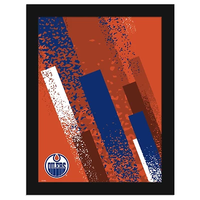 Edmonton Oilers 12" x 16" Team Color Framed Art Print