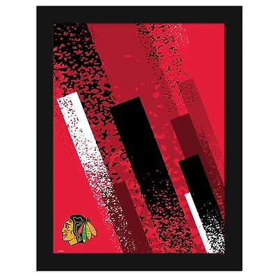 Chicago Blackhawks 12" x 16" Team Color Framed Art Print