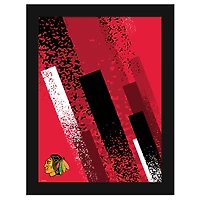Chicago Blackhawks 12" x 16" Team Color Framed Art Print