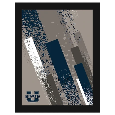 Utah State Aggies 12" x 16" Team Color Framed Art Print