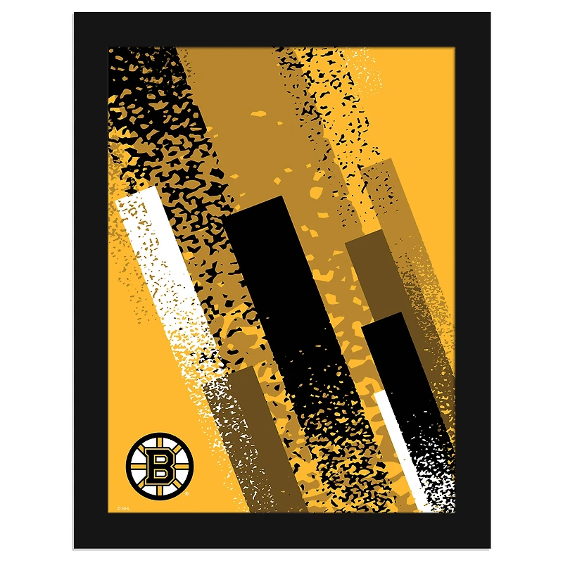 Boston Bruins 12" x 16" Team Color Framed Art Print