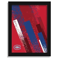 Montreal Canadiens 12" x 16" Team Color Framed Art Print