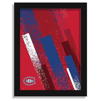 Montreal Canadiens 12" x 16" Team Color Framed Art Print